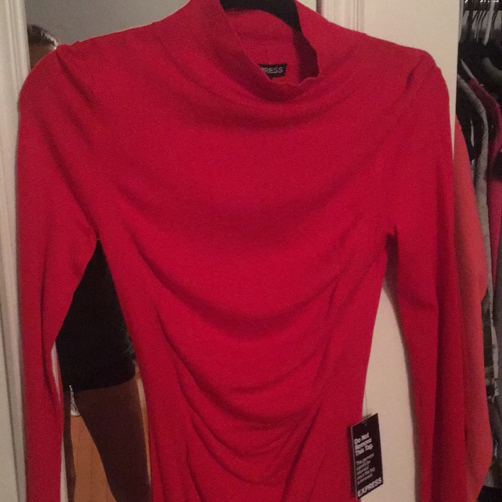 Red sweater dress express